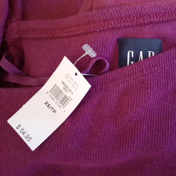 Rib Asymmetric Top, GAP, XS, NWT, new, Purple shock - Picture 5 of 8